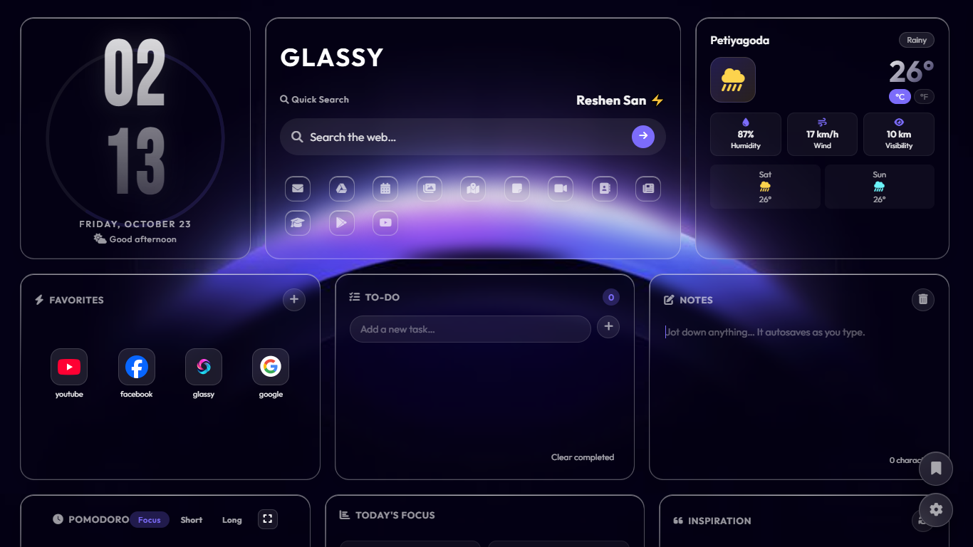 Glassy Screenshot 1