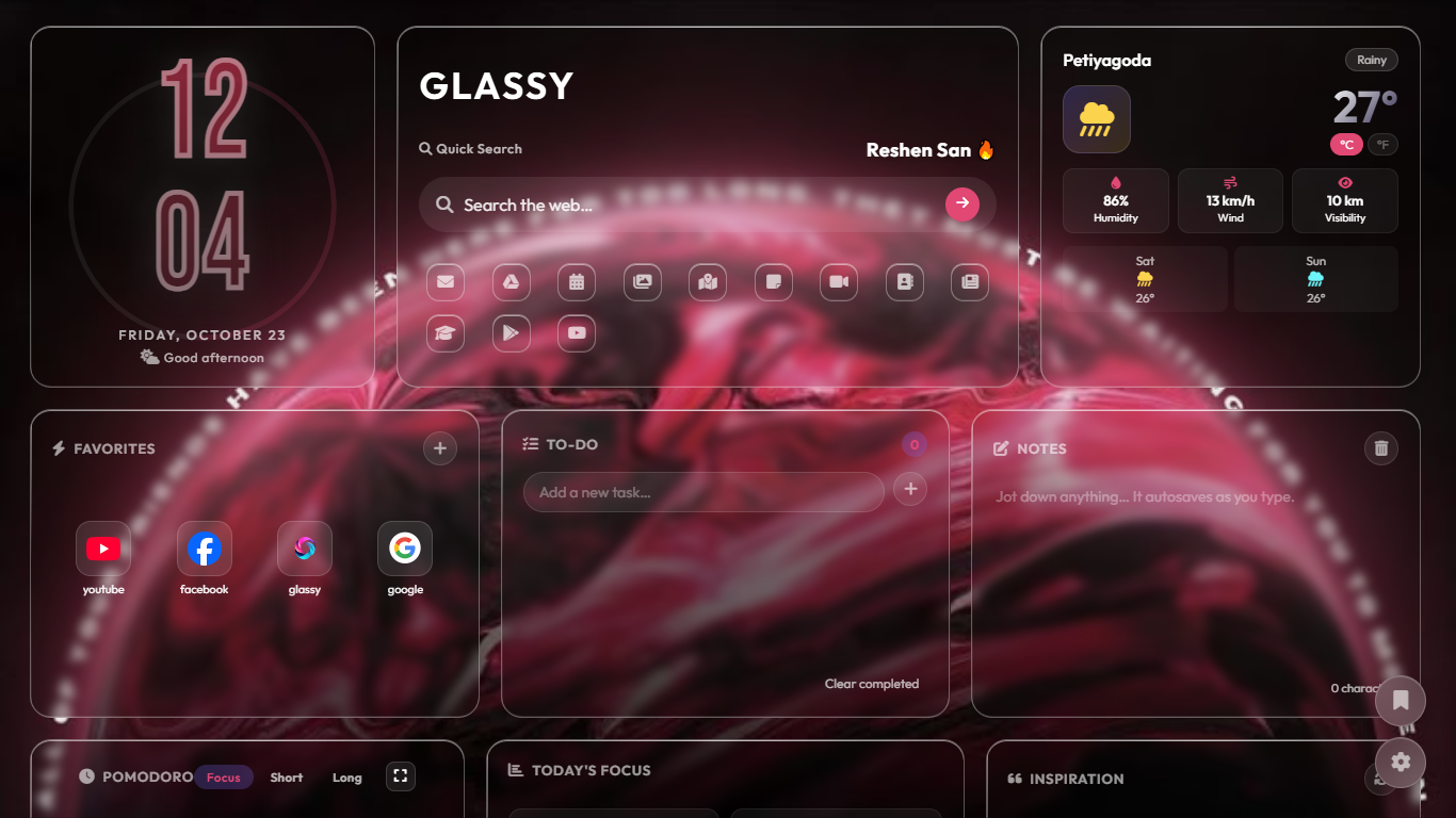 Glassy Screenshot 2